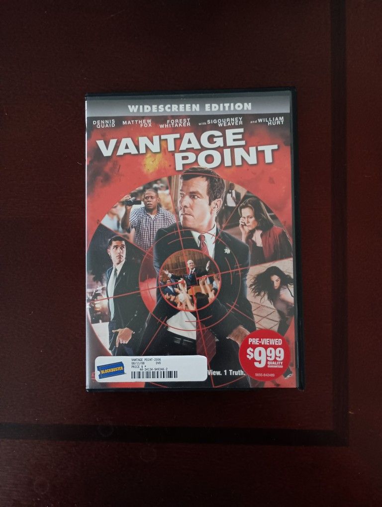 3/$10 🌟 Vantage Point DVD