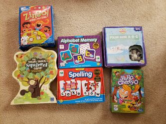 Set of 6 board games, great condition