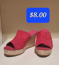 Hot Pink Wedge Shoes