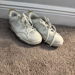 Nike Air Jordan 6 Low “Gold Hoops” – Women’s Size 6.5 (White/Gold)