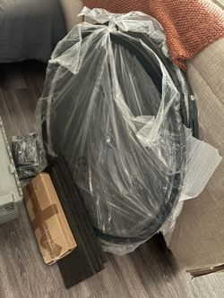 Large Round Dark Grey Table Top