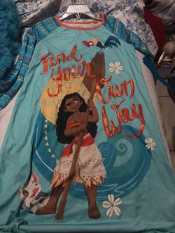 NEW DISNEY MOANA PIJAMA SIZE 7/8