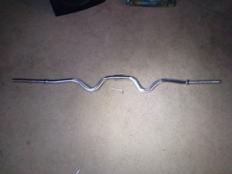 48" New Biceps Curl Bar 2 Pc