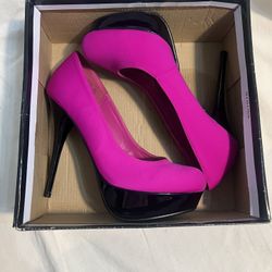 Pink/Black Heels 