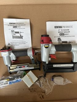 CENTRAL PNEUMATIC AIR BRAD NAILERS Two