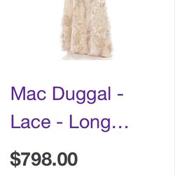 Mac Duggal Size 12 Leave blush Dress