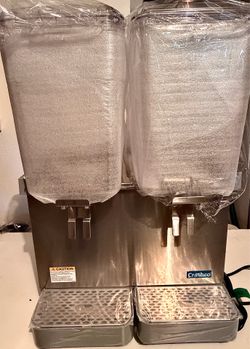 Crathco SR-25-16 Classic Pro Bubbler Double 4.75 Gallon Bowl Refrigerated Beverage Dispenser - 120V