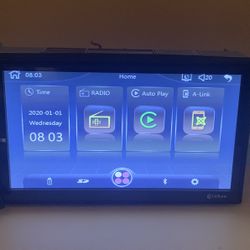 Corehan 7 Inch Touch Screen Double Din Car Stereo with Bluetooth Carplay Android Auto