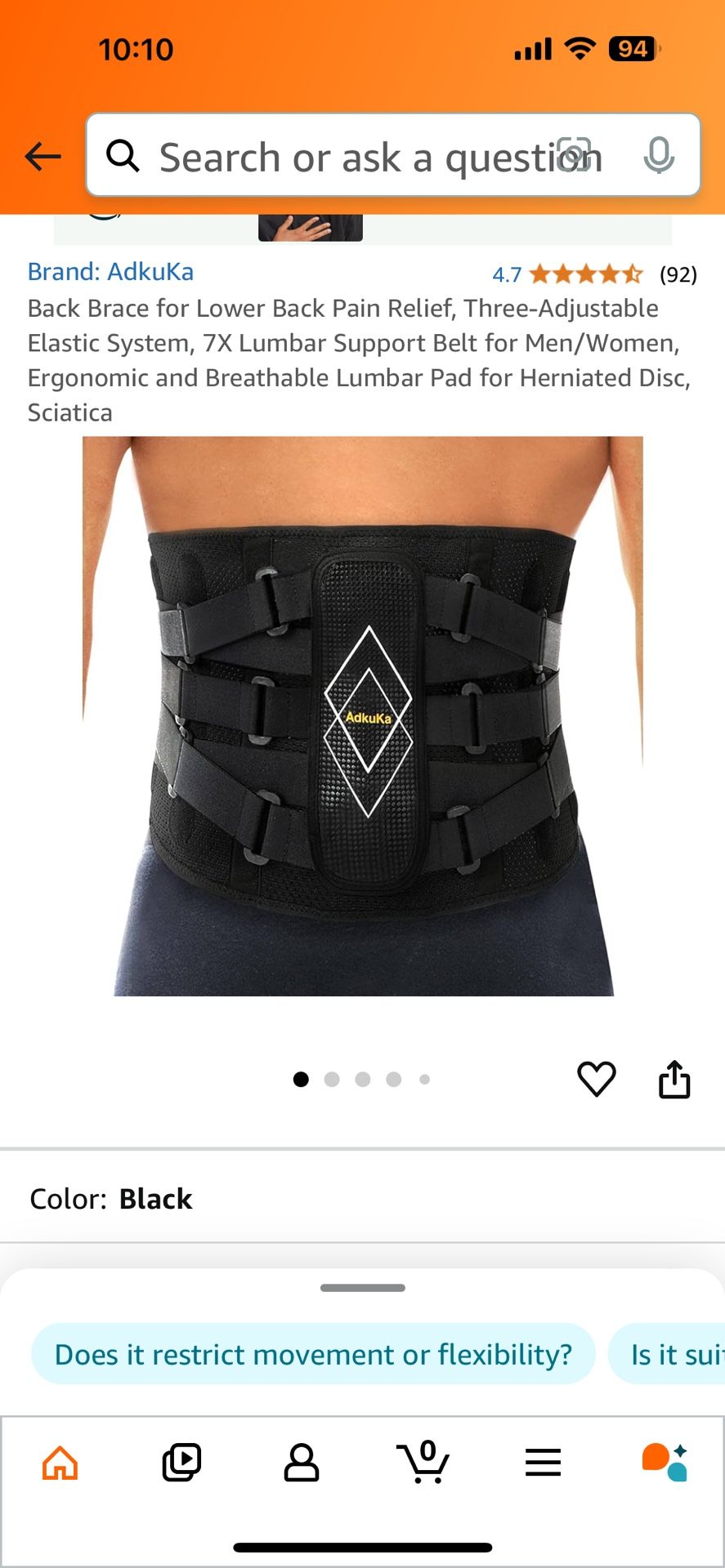 Back brace