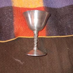 Antique Silver Plated Goblet