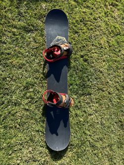 Burton Seven Snowboard And Burton Cfx Bindings