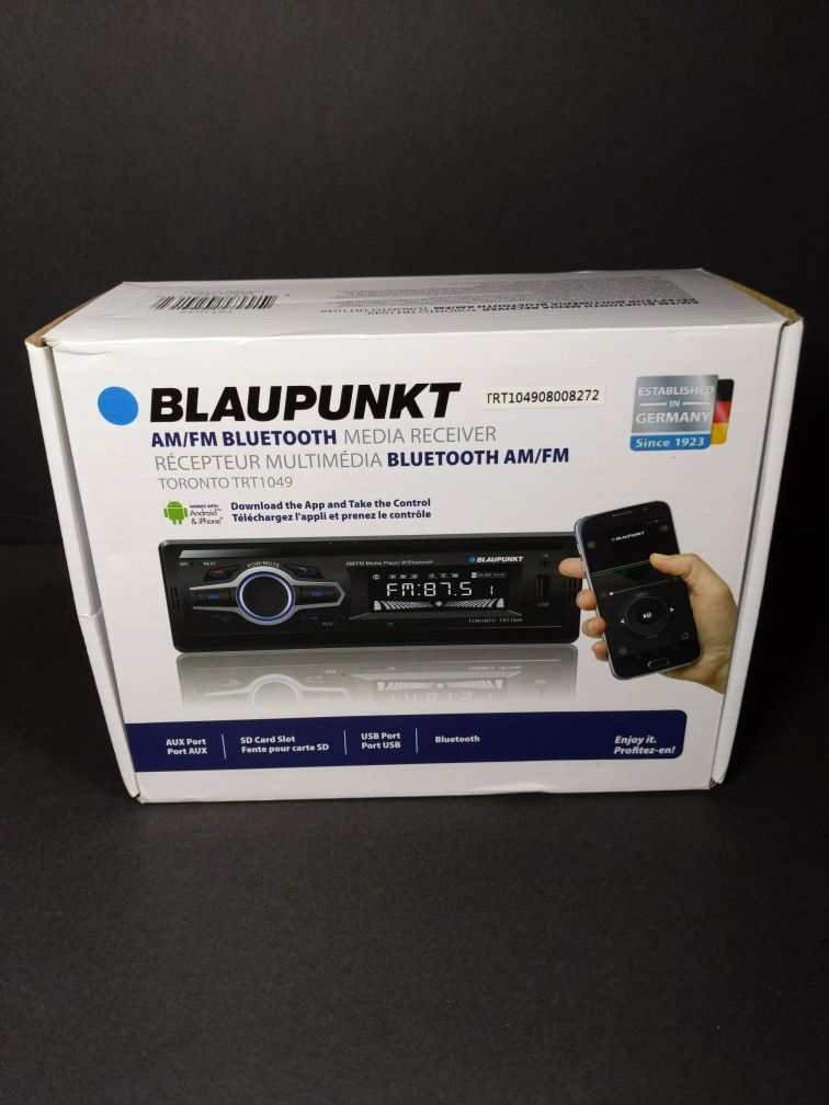 Blaupunkt TRT1049 Toronto AM/FM Bluetooth Media Receiver New