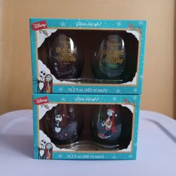 Nightmare Befor Christmas Glass Sets