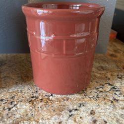 Longaberger Vintage Collectible NWT Paprika Utensil/pickling Crock