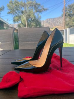 Christian Louboutin So Kate 120 Black Patent Leather Heels – Size 36