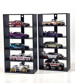 1:64 scale diecast car 5 car display stand