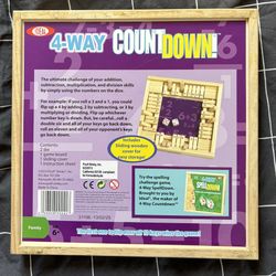 4-way Wooden Countdown Game