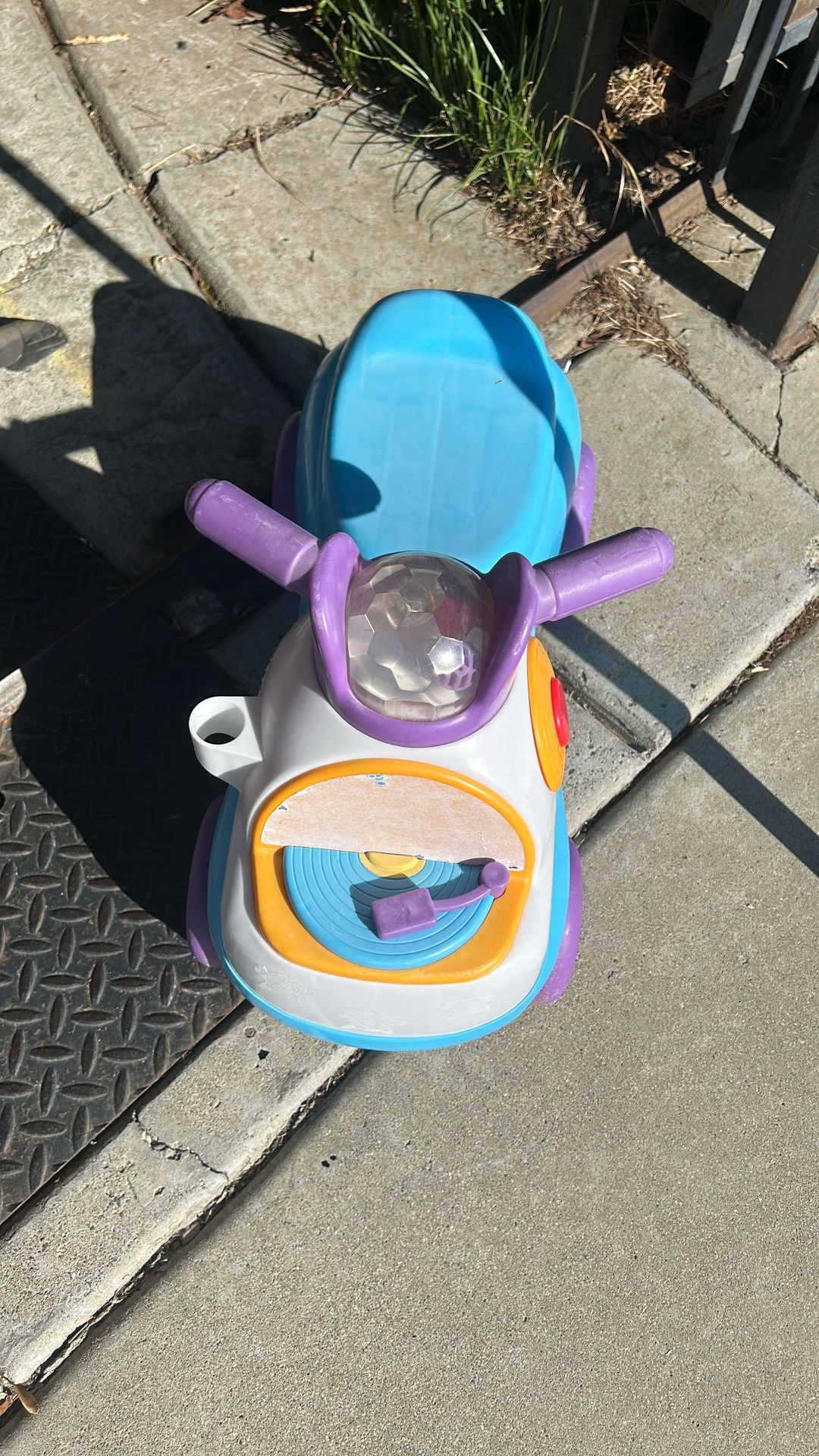 Purple And Blue Kids Toy Car