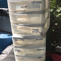 Two Arts And Crafts Storage Drawers Both For $20 Firm
