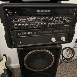 Custom Carvin Pre Amp And Crown Guitar Amp
