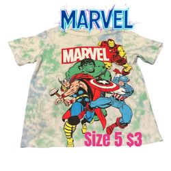 MARVEL T-SHIRT GREAT CONDITION SIZE 5 ❤️❤️M18 042426