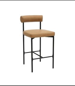 New Other Nathan James Dahlia Counter Height Modern Barstool With Backrest