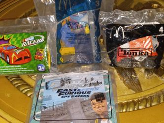 Vintage Kids Meal Cars Bundle Of 4 New Never Used 