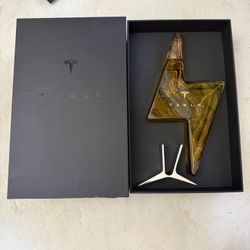 Tesla Tequila Bottle And Stand - Never Used, In Box