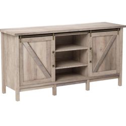 Rustic Contemporary Gray TV Stand / Console Table – Fits TVs Up to 60”