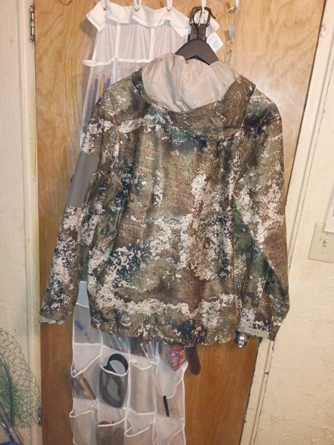 Cabela's MT050 QUIET PACK RAIN JACKET PARKA Mens Large