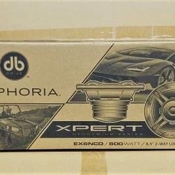 DB Drive Euphoria Series Xpert Motorcycle Loudspeakers 6 1/2" 2-Way NEO Carbon Speakers 800 Watts EX6NDCD 🚨 Payment Options Available 🚨 No Credit Ne