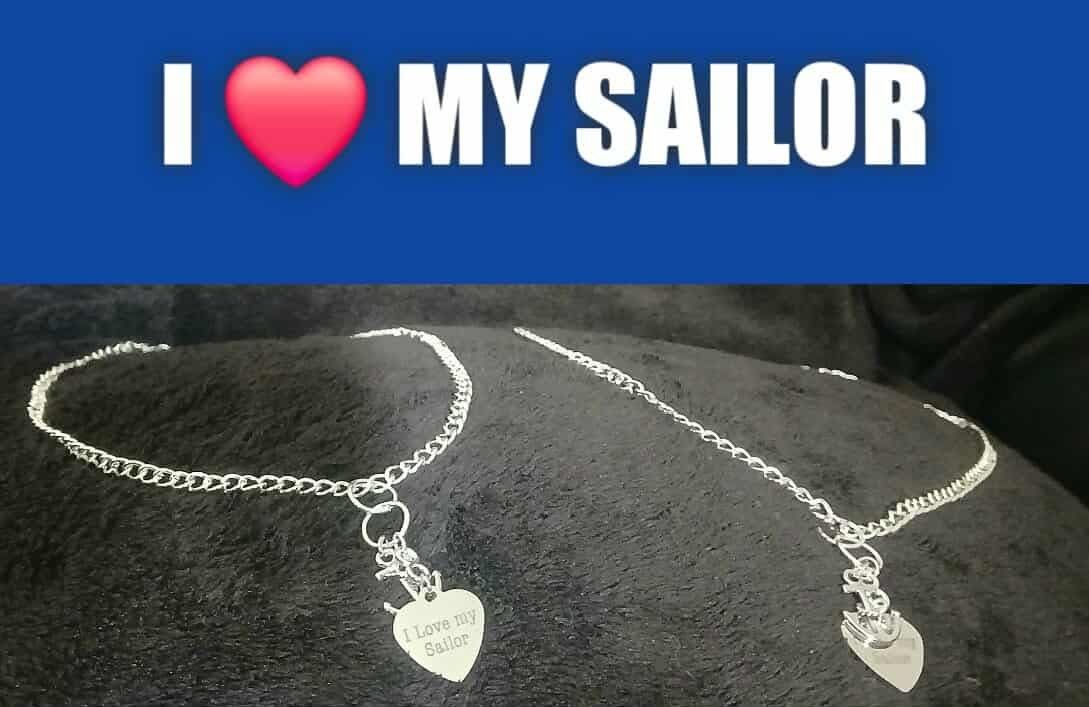 Navy Mom Necklace