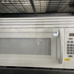 White Over The Range Microwave New!! On Sale!