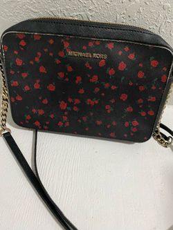 Michael Kors crossbody purse rose print