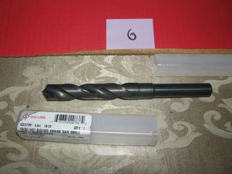 CLE-LINE C20738 19/32 1/2" Round Shank S&D Drill bit HSS-Black Oxide