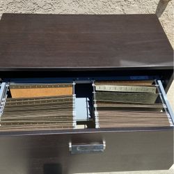 Brown File Cabinet 