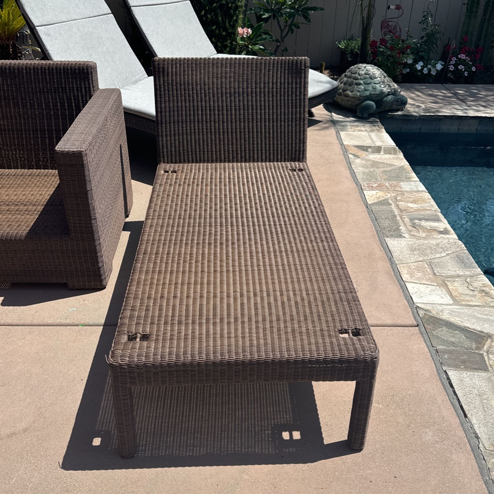 Outdoor Wicker Lounge Chair