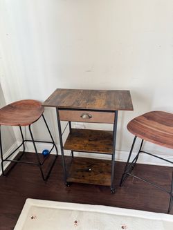 Table with barstools