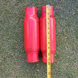 X2 two cherry bomb minis 12" slips over 2.5 exhaust pipping