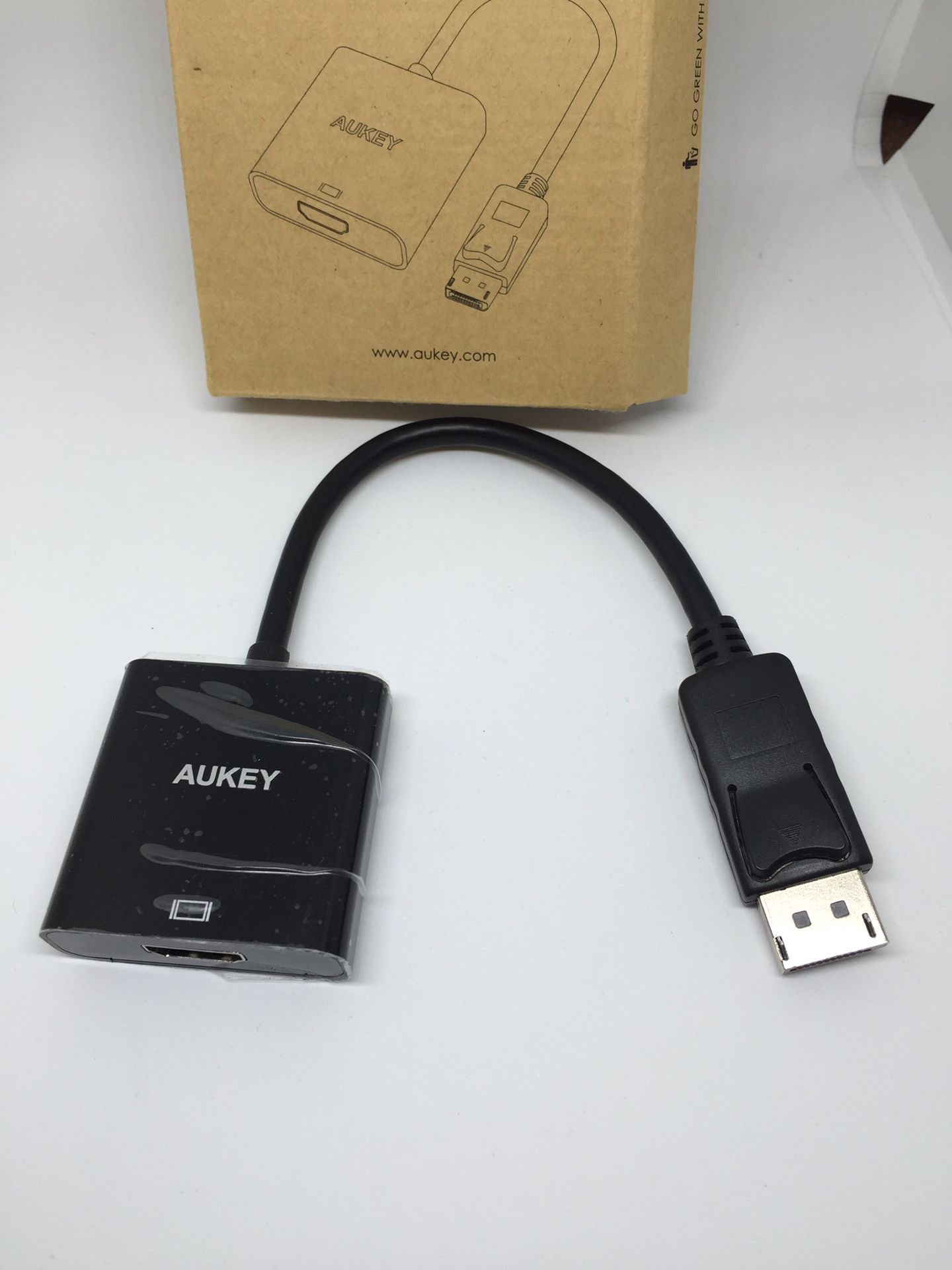 AUKEY DisplayPort (DP) to HDMI Adapter, 1080P for HDTV, Macbook, Chromebook Pixel, (brand new never been use)