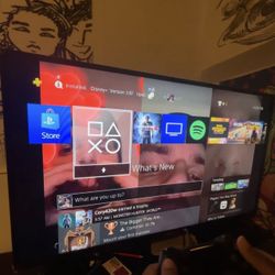 40 inch tv with ps4 + controller + hdmi cord