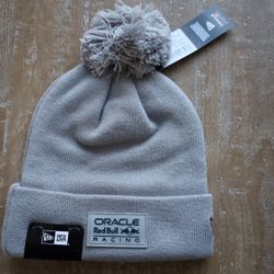 Oracle Red Bull Racing New Era Pom Beanie Gray