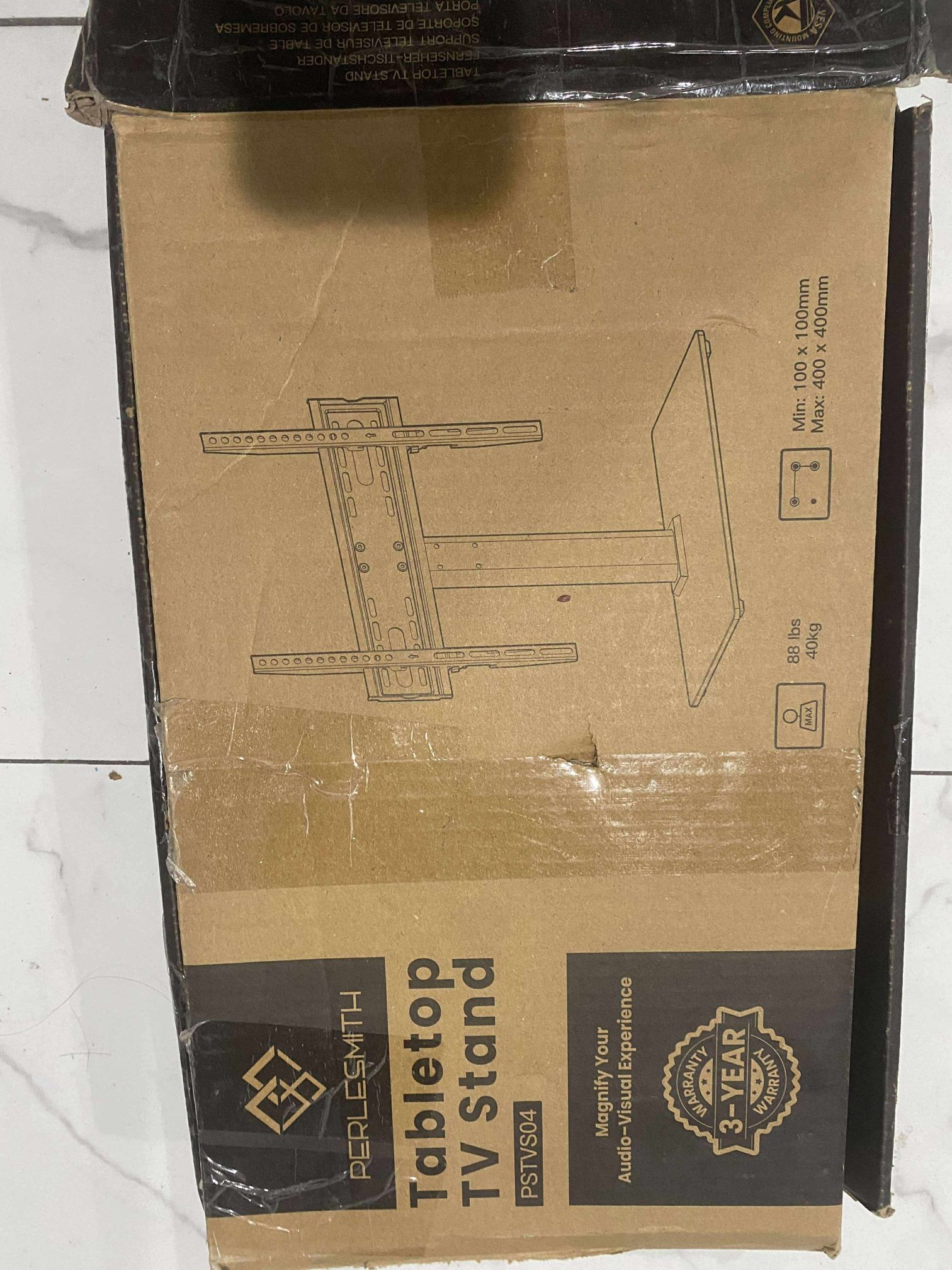 Perlesmith Table Top TV Stand Model# PSTVS04