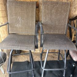 High Top High Back  Patio Chairs