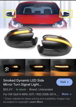 VW Golf Sequential Side Mirror Turn Signals