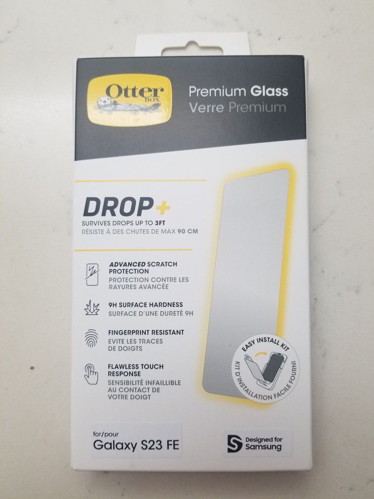 Otterbox Premium Glass Screen Protector Galaxy S23 FE (With Free Phone Clip)