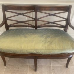 Solid Wood Bench With Cushion
