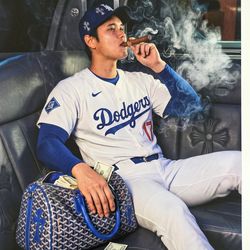 Chrome Hearts X Shohei Born and raised wall art 13x19 decor funko Vuitton  canvas mancave frame