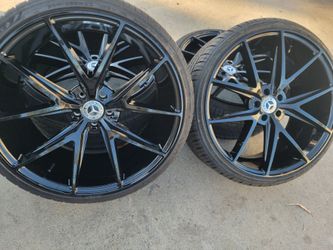 22" New Staggerd verde wheels & new tires for MERCEDES Benz S550