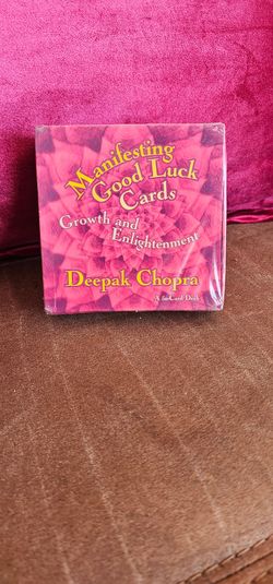 Vintage tarot Manifesting Good Luck 50 Cards Deck Deepak Chopra Growth new